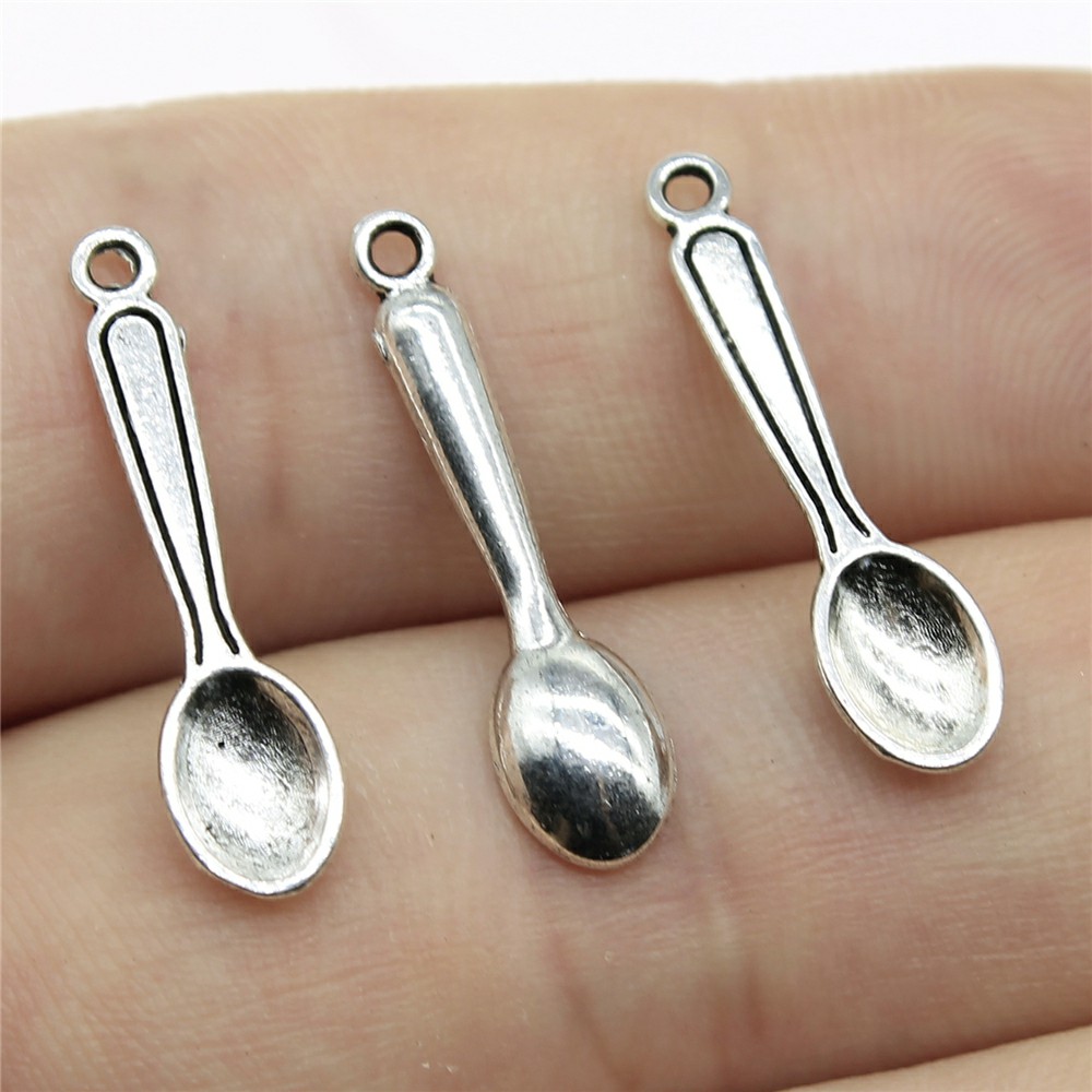 Vintage Collectible Spoons - WYSIWYG 40 Buah 24X6Mm Sendok Masak