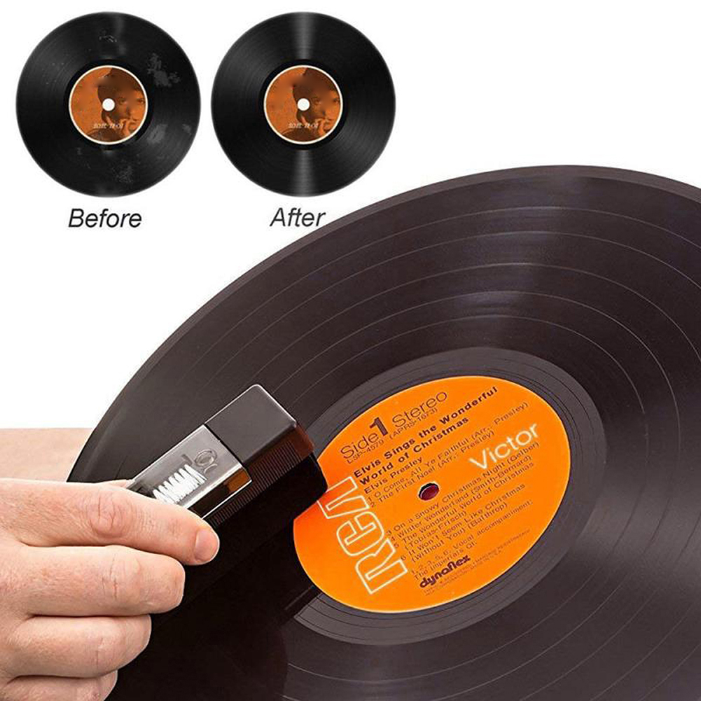 Vinyl Record Cleaner - 1 Set sikat penghilang debu pembersih