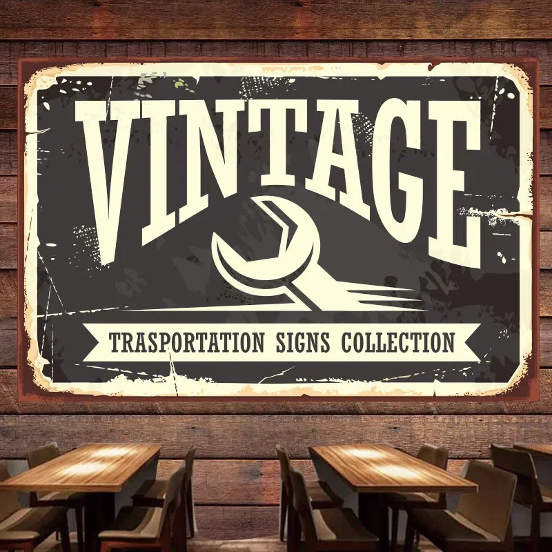 Vintage Collectible Shop - VINTAGE TRASPORTATION SINGS koleksi mobil Poster