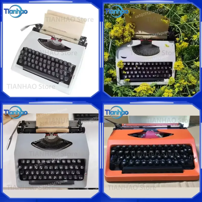 Collectible Vintage Tools - Mesin Ketik Mekanik Rusia Vintage untuk