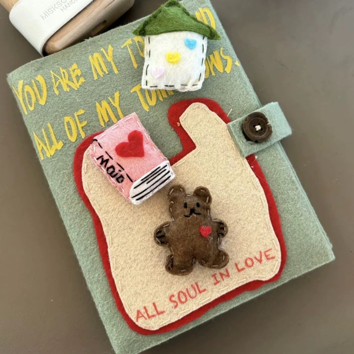 Polaroid Photo Album - Album Kartu Non-woven Beruang Belanja Lucu