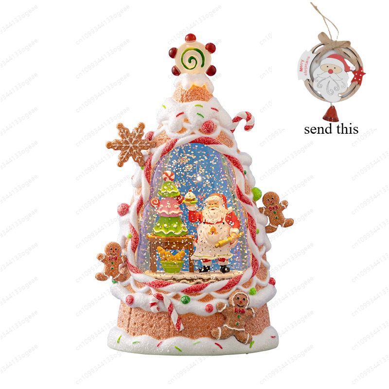 Vintage Collectible Santa - Dekorasi Lentera Natal Bergaya Vintage, Set