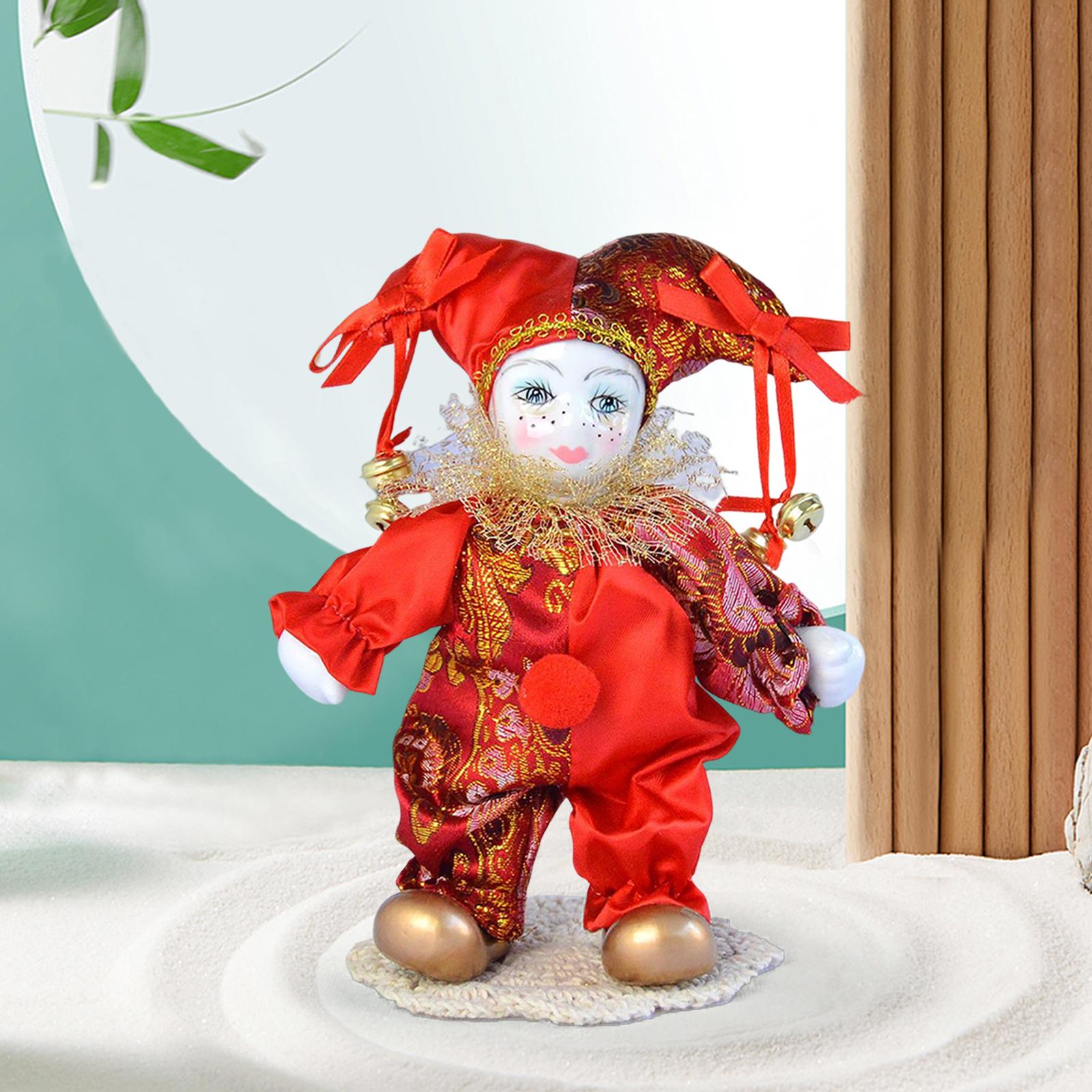 Boneka Harlequin Vintage, bone - Vintage Collectible Porcelain Dolls ulasan dan harga