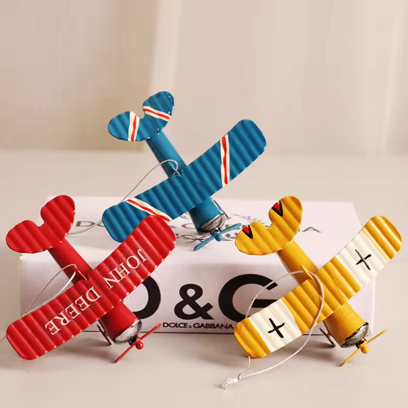 Model Pesawat Logam Antik Orna - Vintage Collectible Ornaments ulasan dan harga