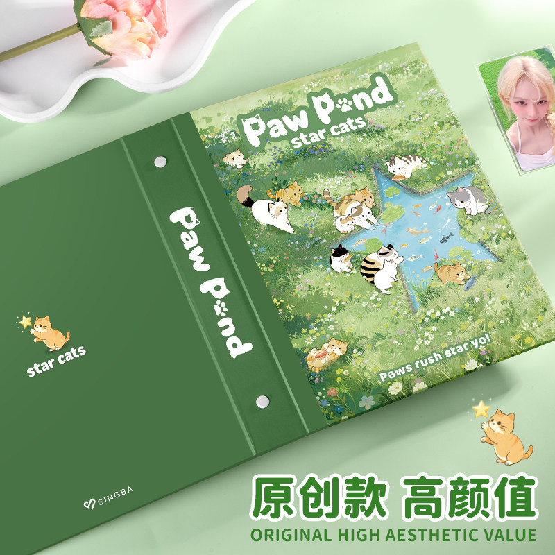 Star Cats Pond A5 4-Grid Loose - Polaroid Photo Album ulasan dan harga