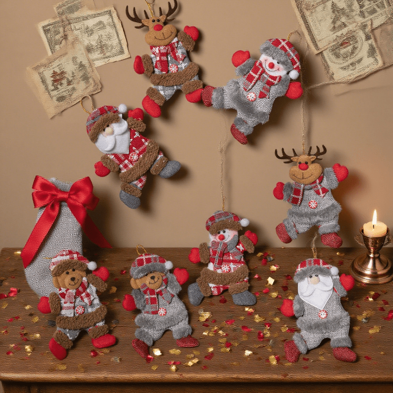 Set 3 Buah Ornamen Gantung Ber - Vintage Collectible Santa ulasan dan harga