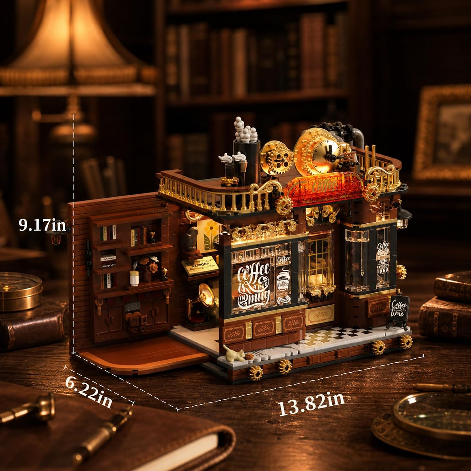 1606 Pcs Set Bangunan Kedai Ko - Vintage Collectible Shop ulasan dan harga