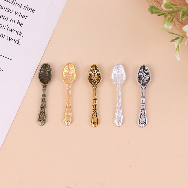 10 buah 1:12 rumah boneka mini - Vintage Collectible Spoons ulasan dan harga