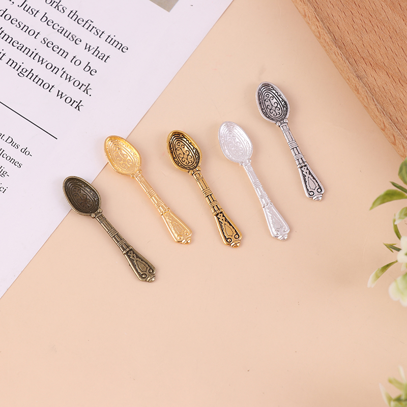 10 buah 1:12 rumah boneka mini - Vintage Collectible Spoons ulasan dan harga
