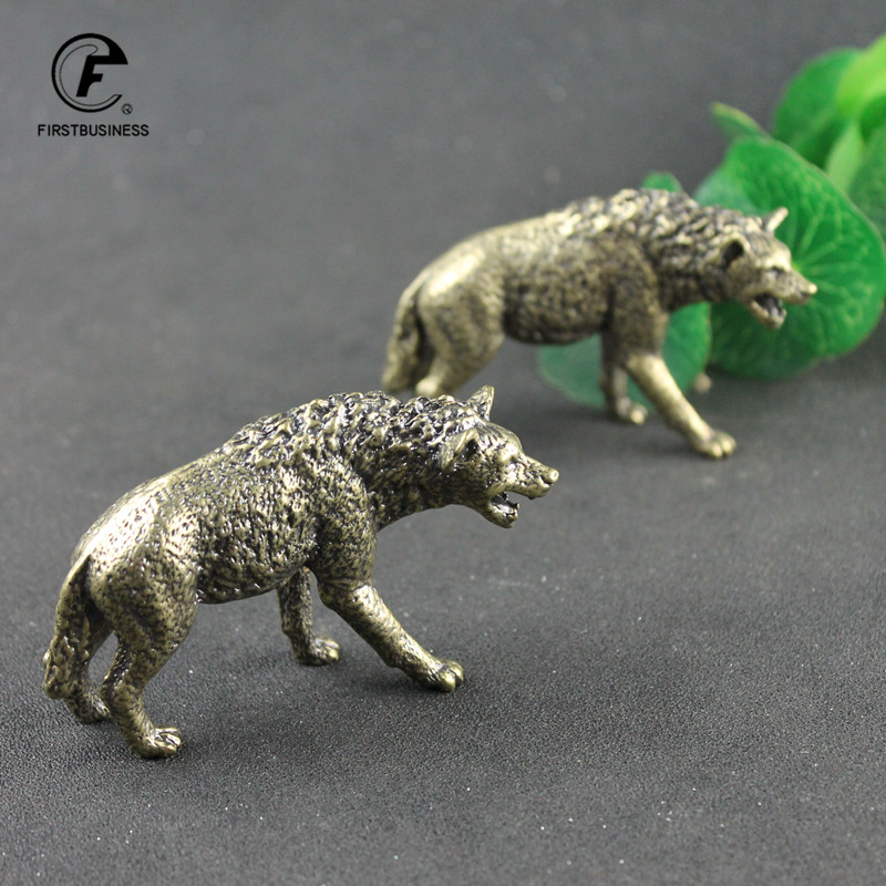 Kuningan Padat Hyena Patung Mi - Vintage Collectible Ornaments ulasan dan harga