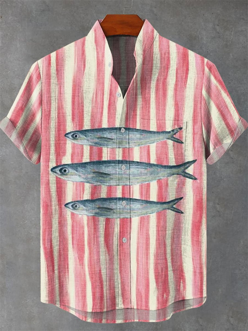 Kemeja Linen Lengan Pendek Pri - Vintage Collectible Shop ulasan dan harga