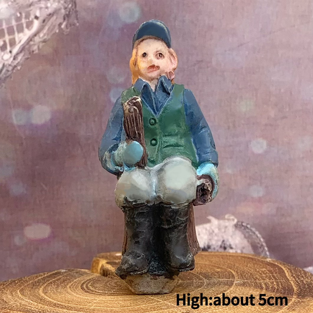 Figur Resin Mini Kota Musim Di - Vintage Collectible Ornaments ulasan dan harga