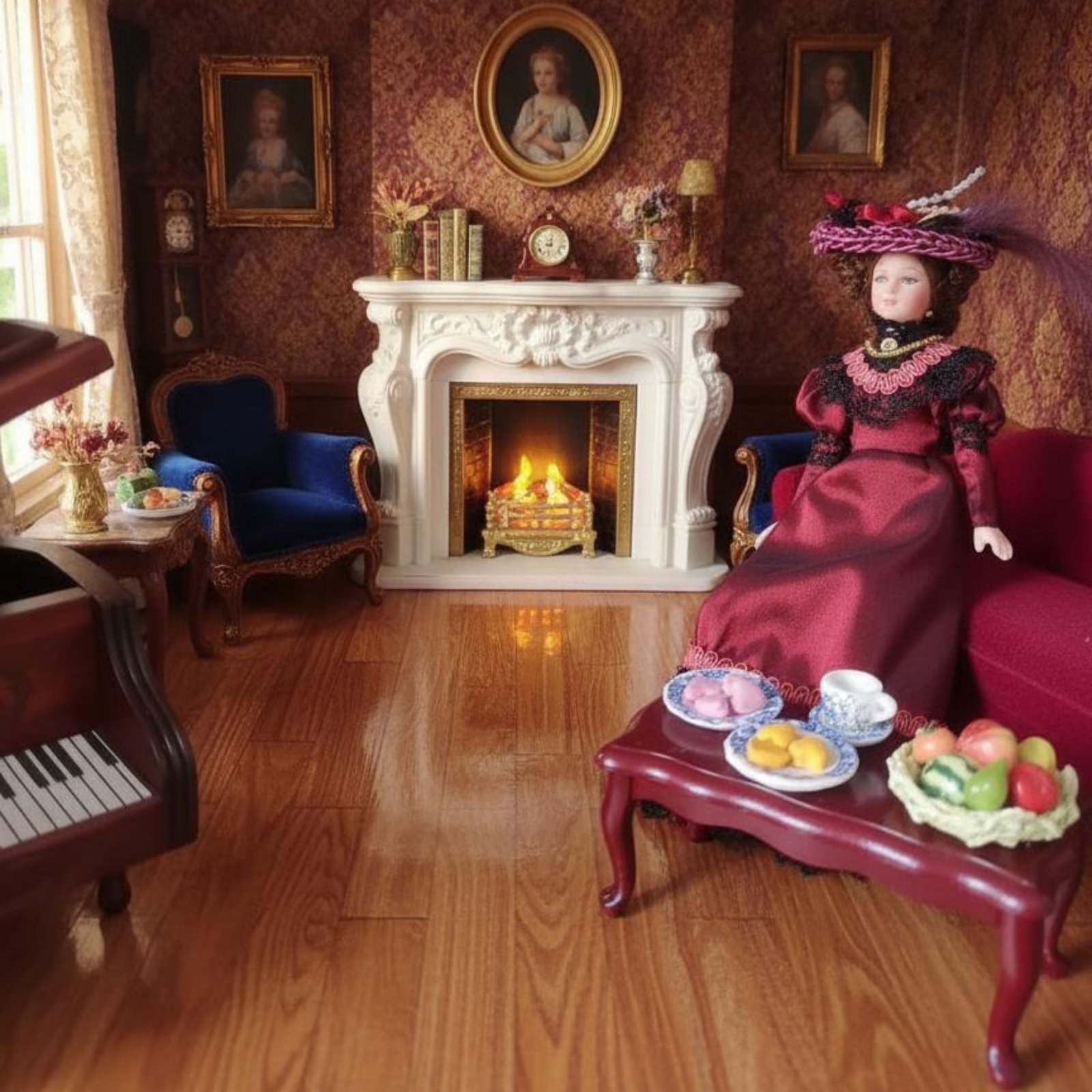 Boneka Porselen Victoria 1:12, - Vintage Collectible Porcelain Dolls ulasan dan harga