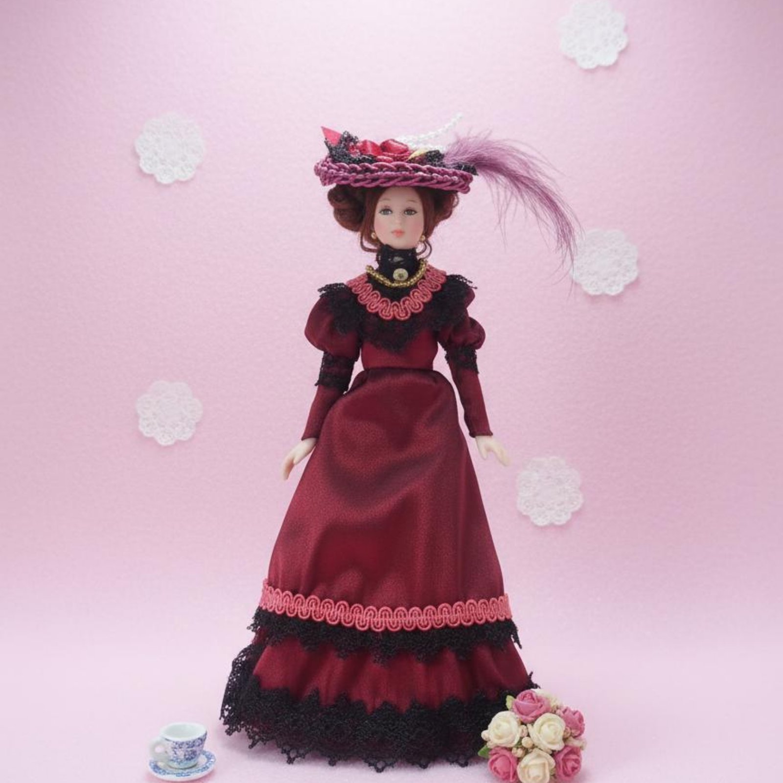 Boneka Porselen Victoria 1:12, - Vintage Collectible Porcelain Dolls ulasan dan harga