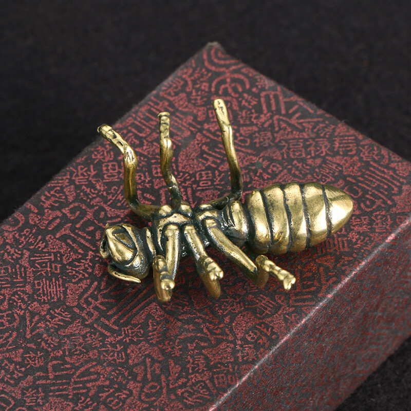 Patung Semut Kuningan Antik, P - Vintage Collectible Ornaments ulasan dan harga
