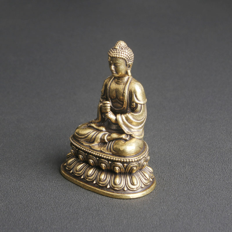 Patung Buddha Vairocana Kuning - Vintage Collectible Ornaments ulasan dan harga