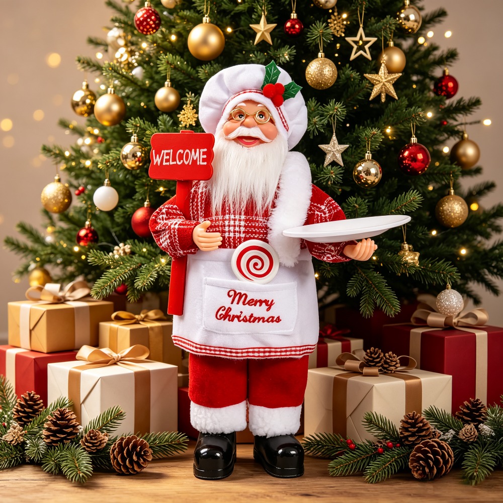 Dekorasi meja bertema koki Nat - Vintage Collectible Santa ulasan dan harga