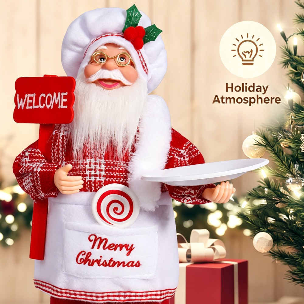 Dekorasi meja bertema koki Nat - Vintage Collectible Santa ulasan dan harga