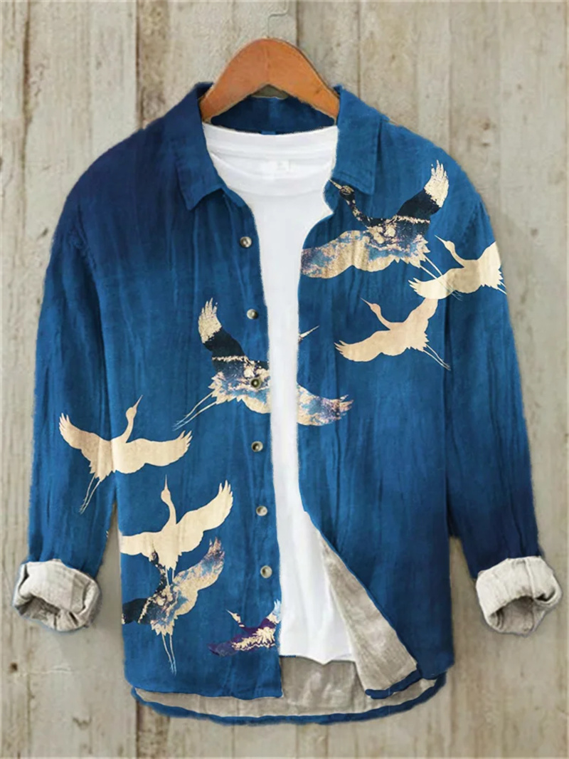 Kemeja Lengan Panjang Linen Mo - Vintage Collectible Shop ulasan dan harga